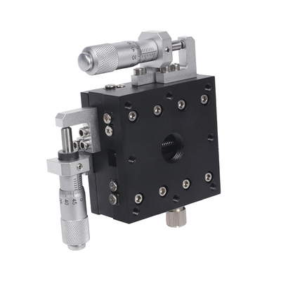 XYZ สเตจเชิงเส้นด้วยมอเตอร์สเตปเปอร์ 2 มม สกรูนํา สูง 0.01 มม / 100 มม ความตรง